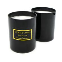 Romantic smokeless scented glass candle